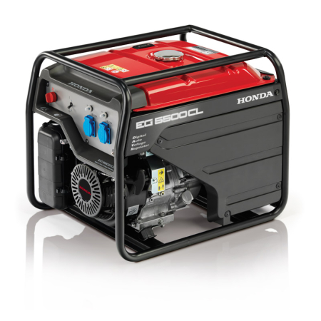 Agregat prądotwórczy jednofazowy Honda EG5500CL – 5,5 kW, 82,5 kg – silnik GX390 + OLEJ GRATIS